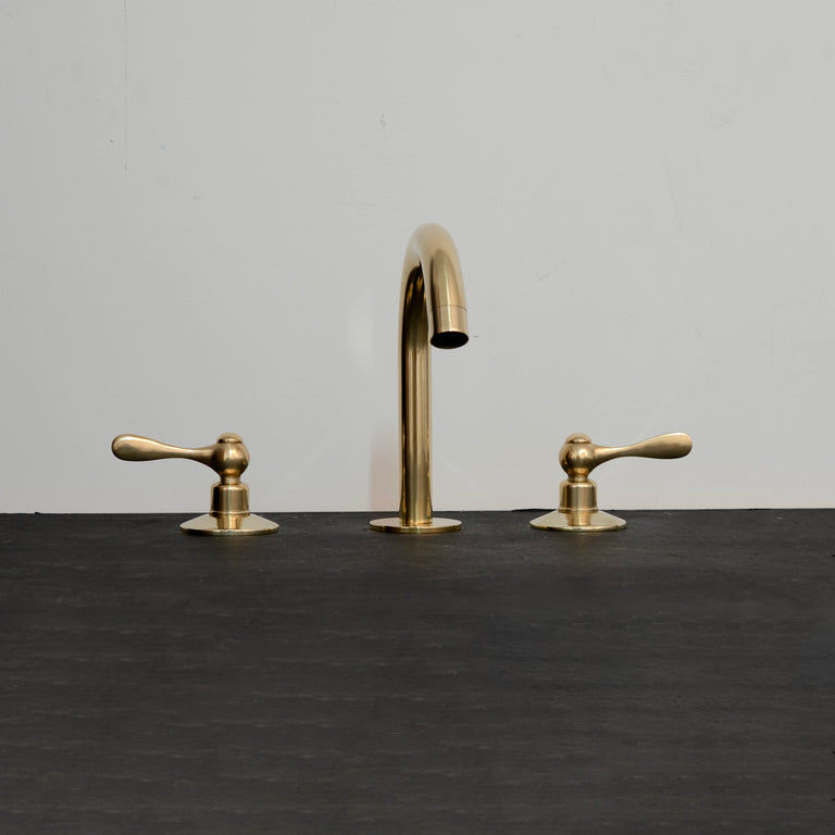 Mid-Century Modern Revamp: Solid Brass Deck-Mount Faucet