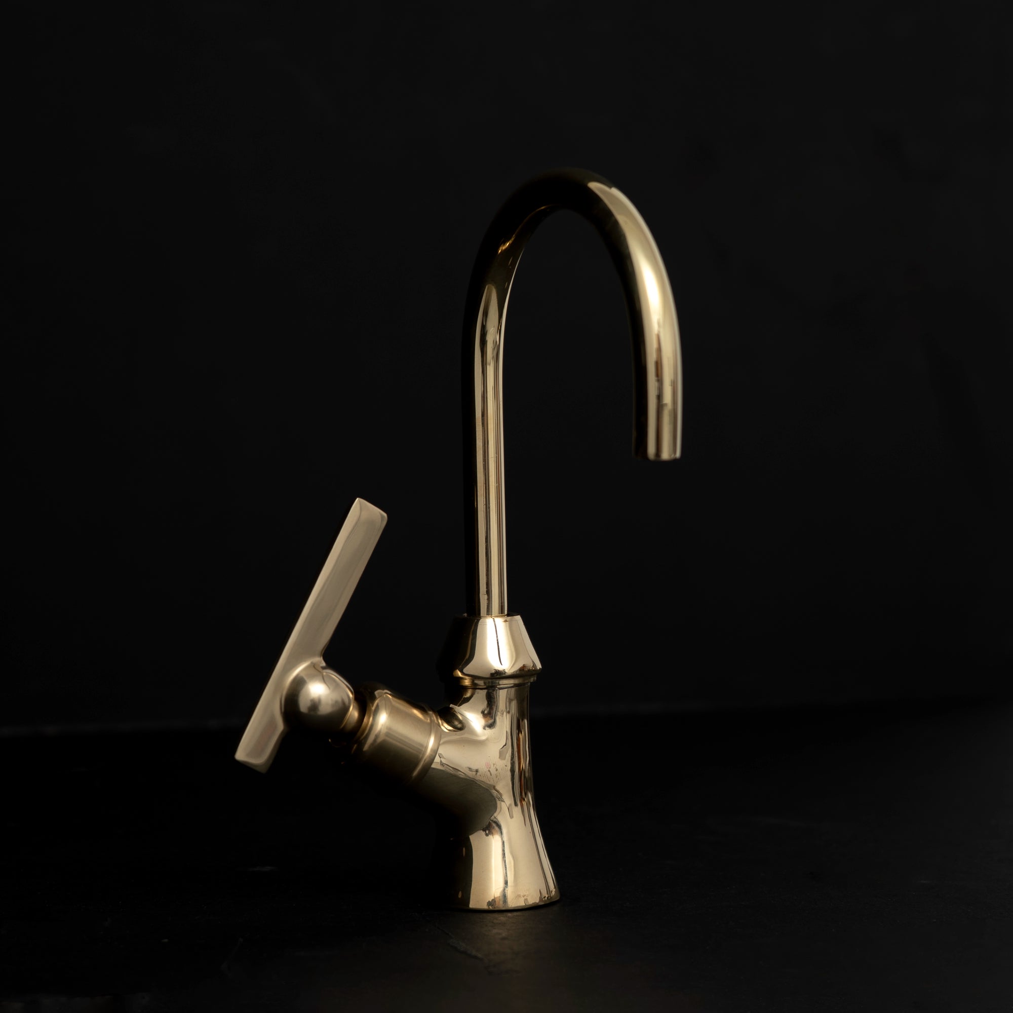 Handcrafted Solid Brass Drinking water faucet Kitchen Faucet - Detail View | Brassna