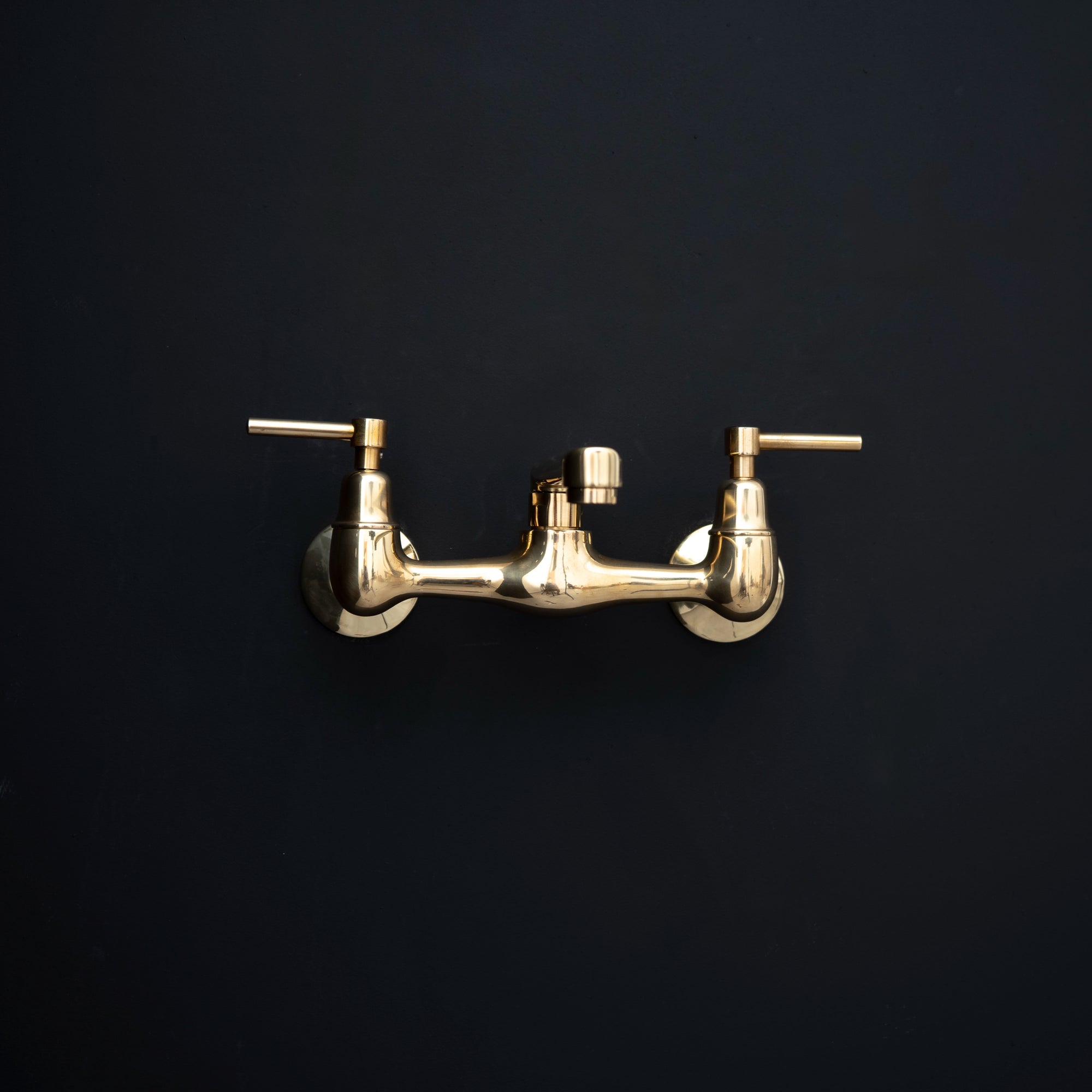 Brass Kitchen Faucet Aged - Bridge Style | Brassna The Artisan Bridge