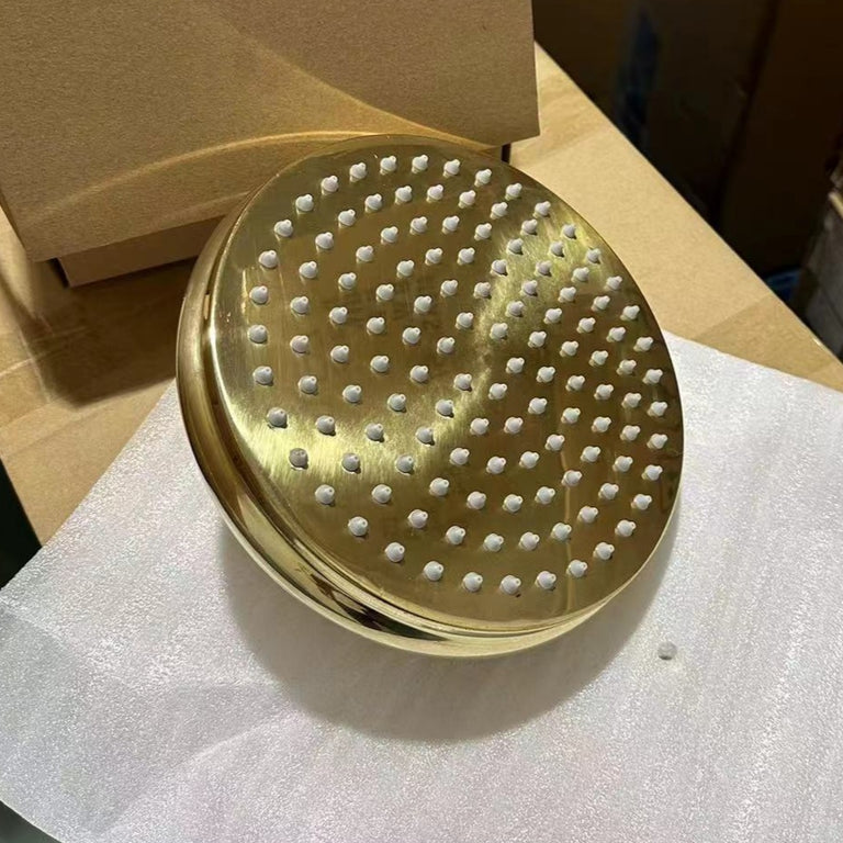  Unlacquered Brass Head Shower With Swivel Connector