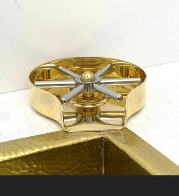  Unlacquered Brass Glass Rinser