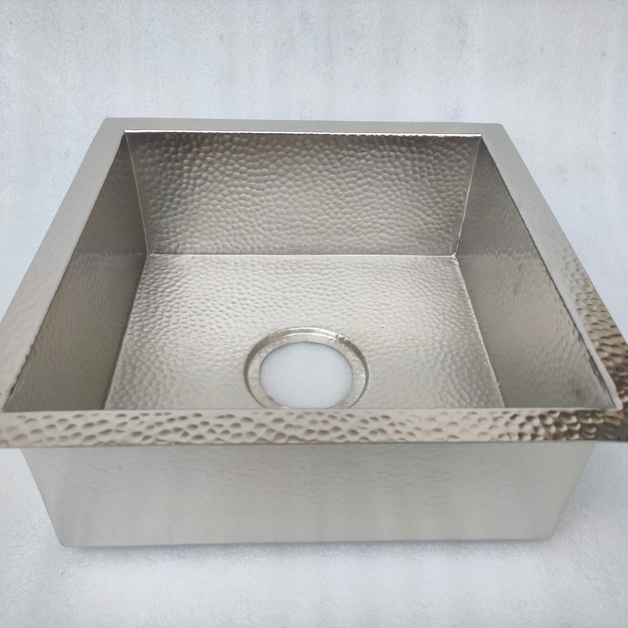 Handmade Silver Square Kitchen Sink, Customized Kitchen Sink Handmade Silver Square Kitchen Sink