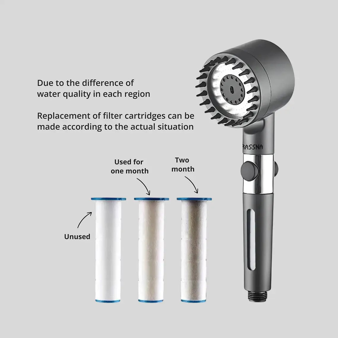 Brassna Shower Head – For Glowing Skin & Shiny Hair