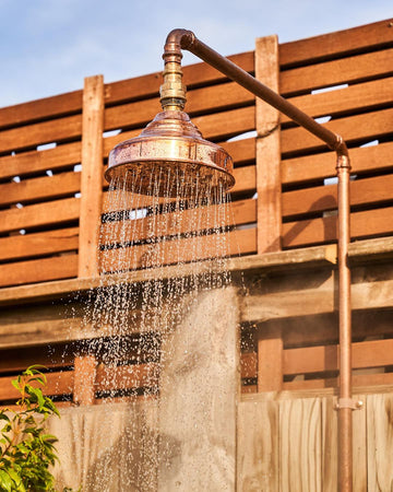  Handcrafted Solid Copper Head Shower For Outdoor Works
