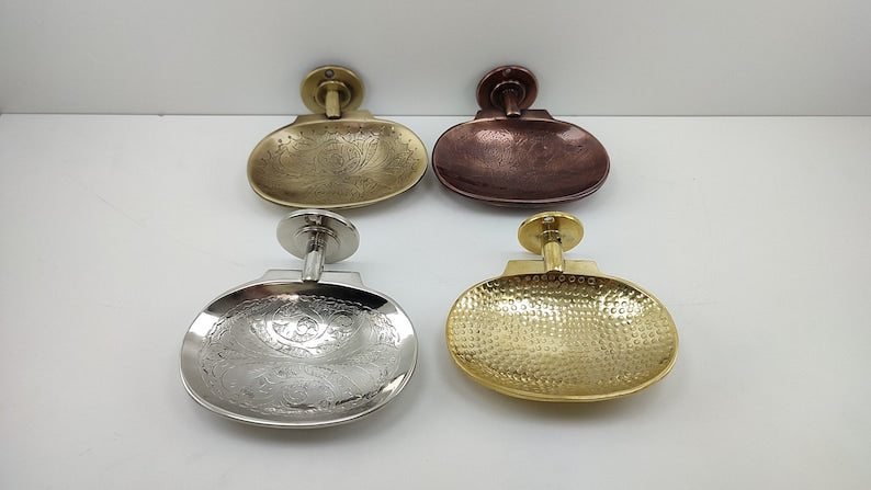 Handcrafted Solid Brass Soap Dish Brass Accessory | Brassna