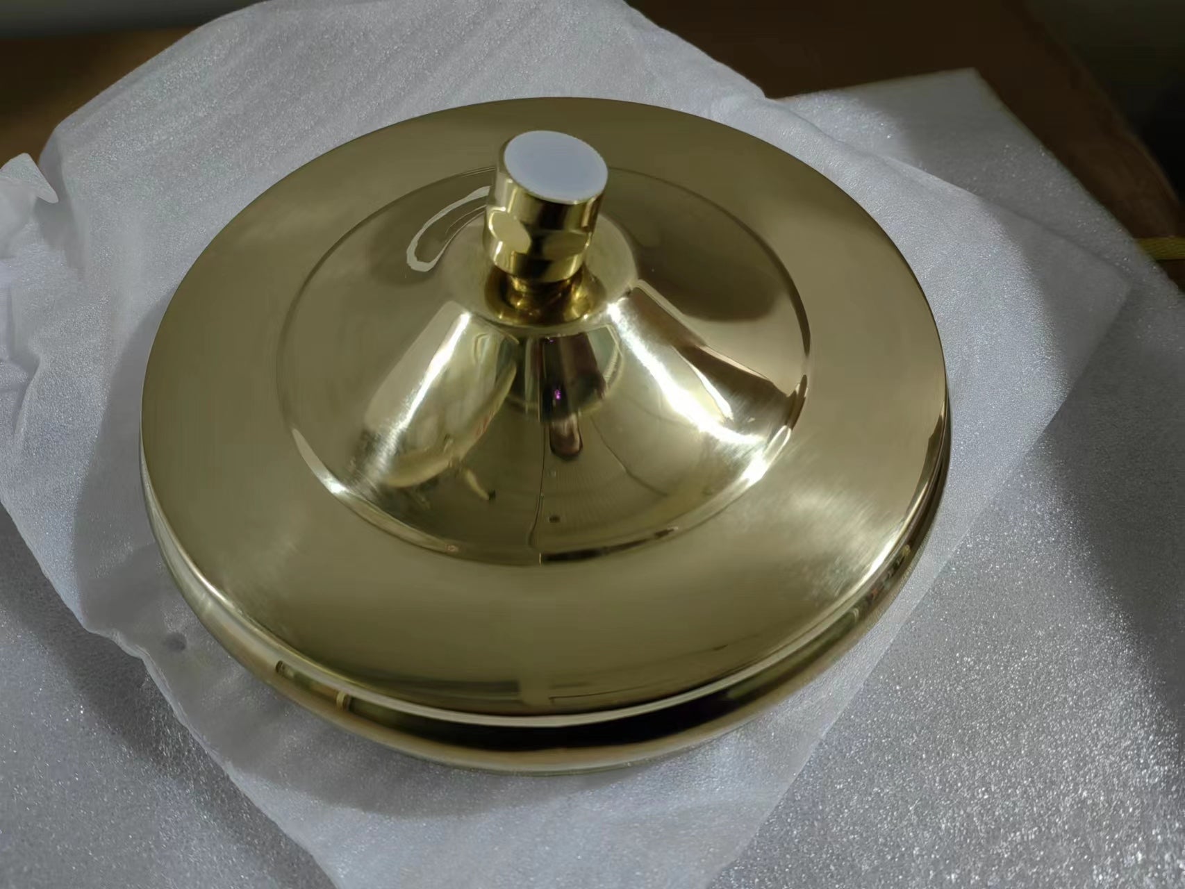  Unlacquered Brass Head Shower With Swivel Connector