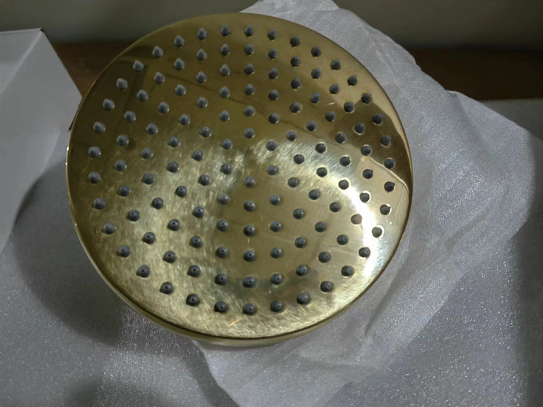  Unlacquered Brass Head Shower With Swivel Connector