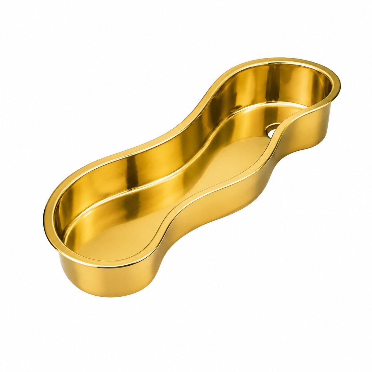 Brushed Brass Solid Brass Undermount Sink Brushed - Brassna (view 3)