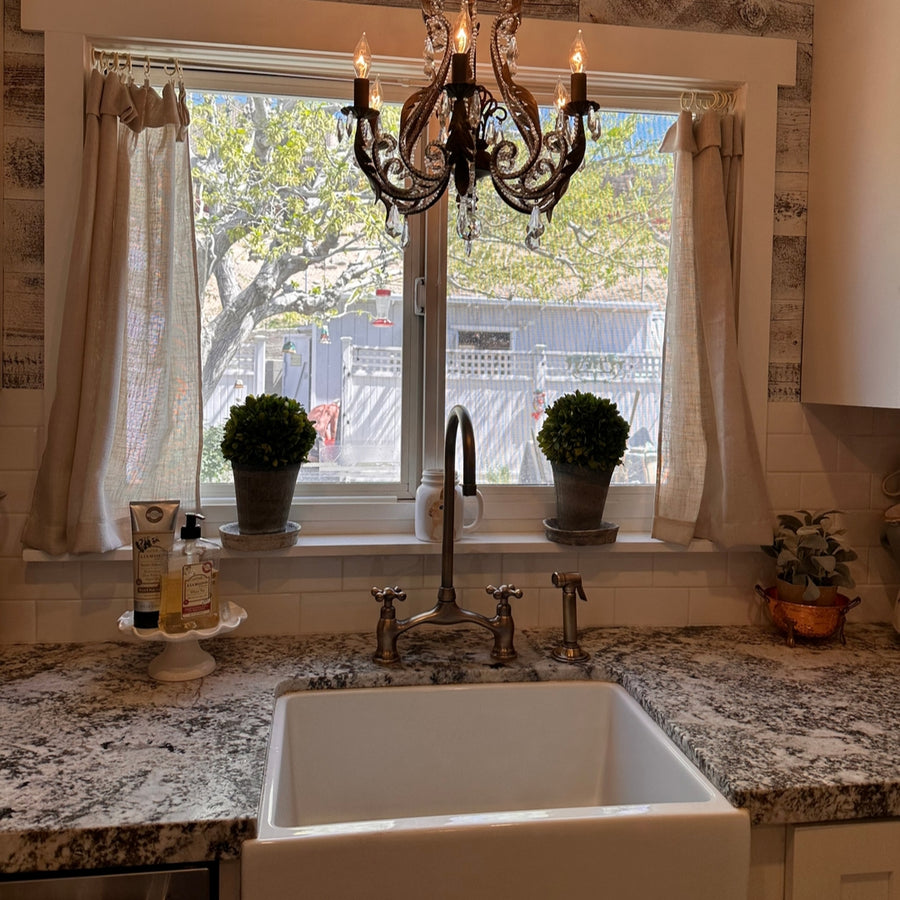 Oil Rubbed Bronze Kitchen Bridge Faucet Vectorian Style