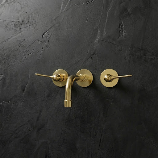 Handcrafted Antique Brass Wall Mounted Faucet, Artisan Brass Faucet For Kitchen And Bathroom Handcrafted Wall Mounted Faucet