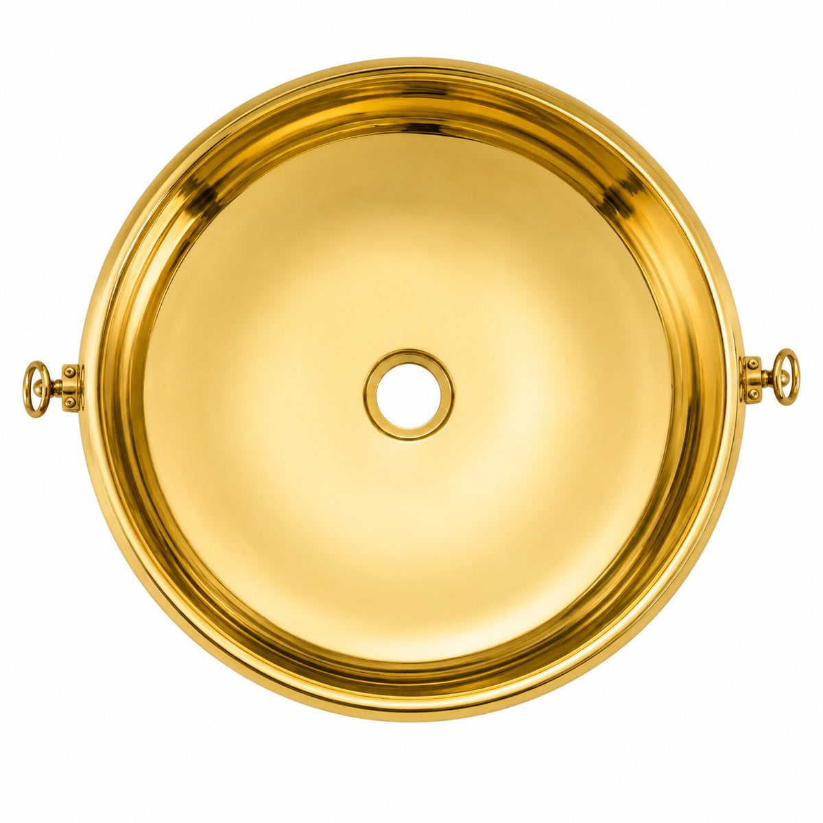 Polished Brass Solid Brass Vessel Sink Bucket - Brassna (view 3)