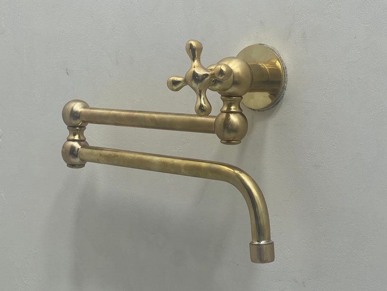 Solid Brass Pot Fill | The Cross Pot Fill — Brassna The Cross Pot Fill