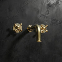 Handcrafted Solid Brass Wall Mounted Nino Faucet Bathroom Faucet | Brassna