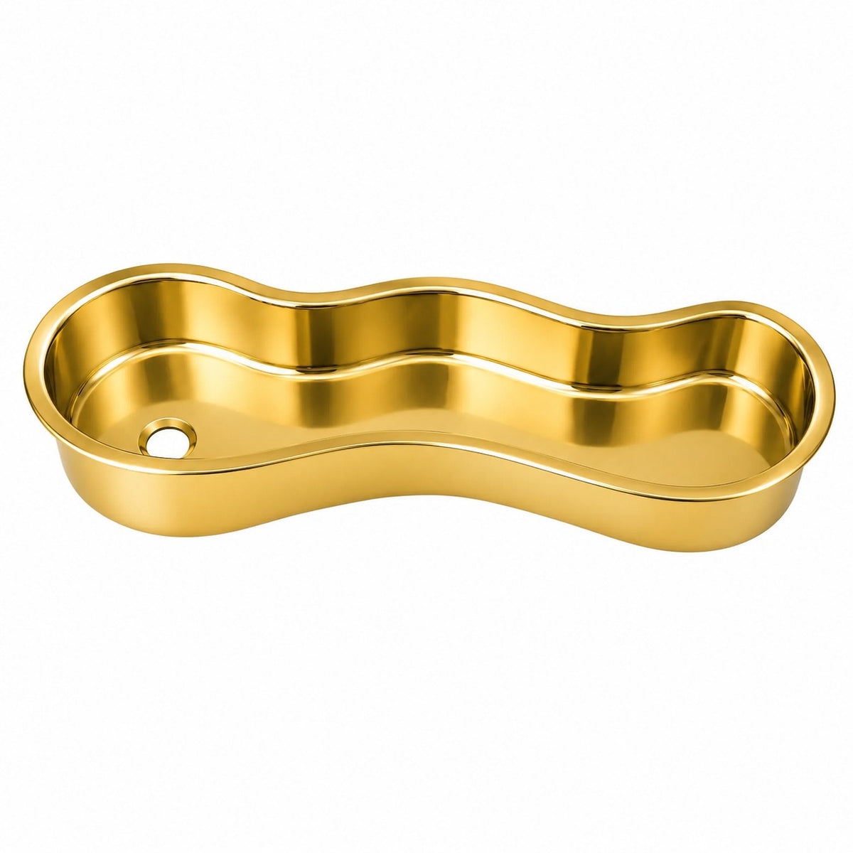 Brushed Brass Solid Brass Undermount Sink Brushed - Brassna (view 2)