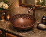Embossed Copper Vessel Sink