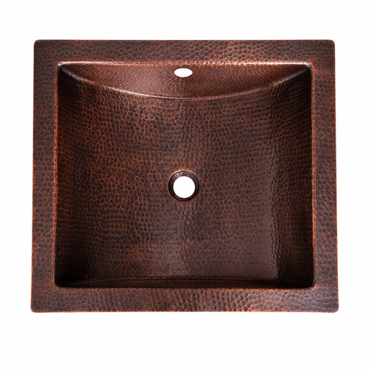Antique Copper Solid Copper Undermount Sink Hammered - Brassna (view 3)