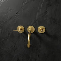 Handcrafted Antique Brass Wall Mounted Faucet, Artisan Brass Faucet For Kitchen And Bathroom Handcrafted Wall Mounted Faucet