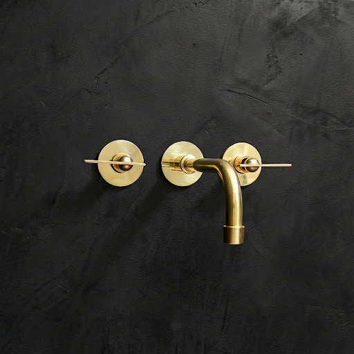 Handcrafted Antique Brass Wall Mounted Faucet, Artisan Brass Faucet For Kitchen And Bathroom Handcrafted Wall Mounted Faucet