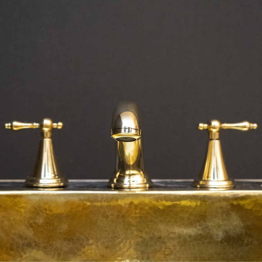 3 Holes Bathroom Faucet - Brassna
