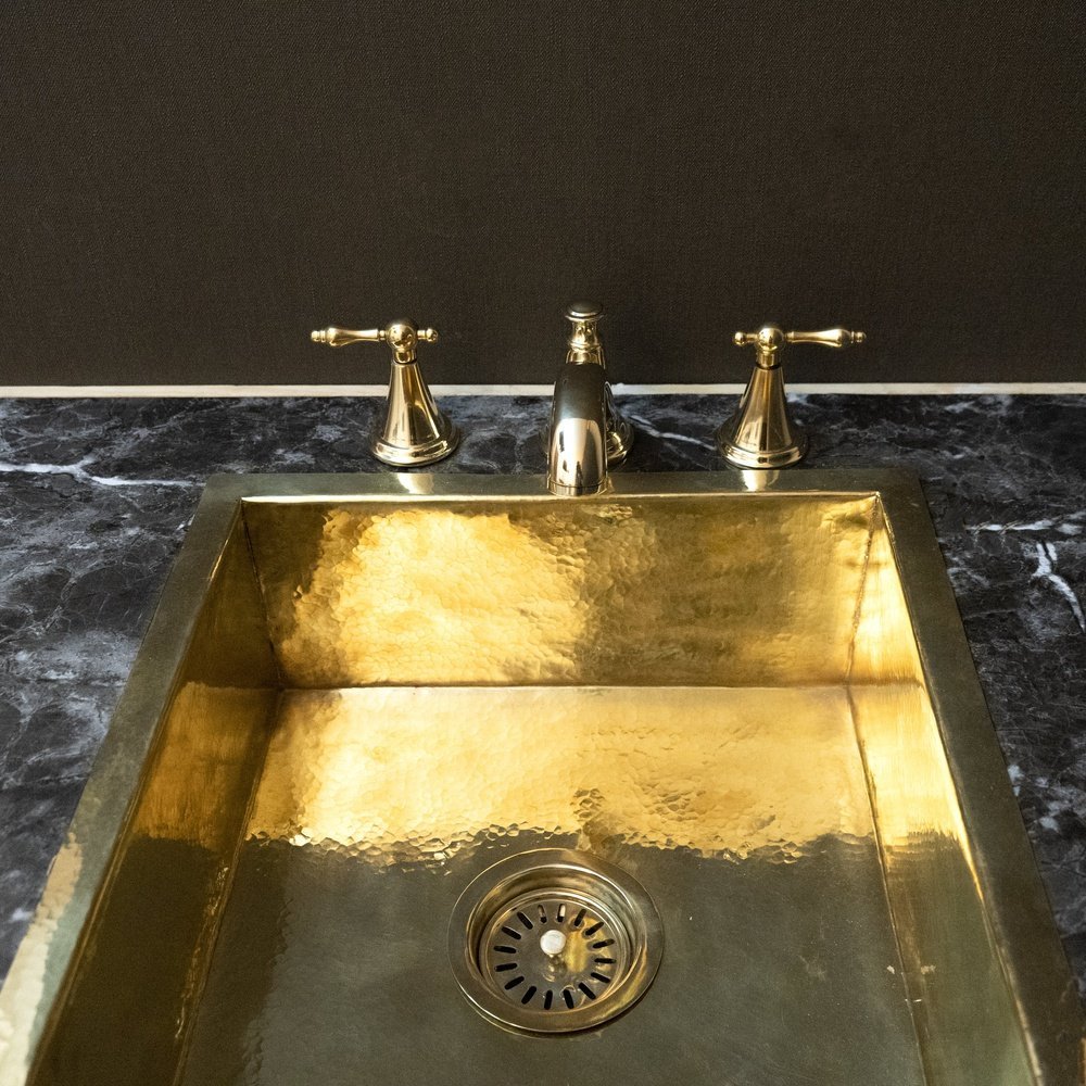 Unlacquered Brass 3 Holes Bathroom Faucet, Deck Mounted 3 Holes Bathroom Faucet Royal Brass Vanity Faucet