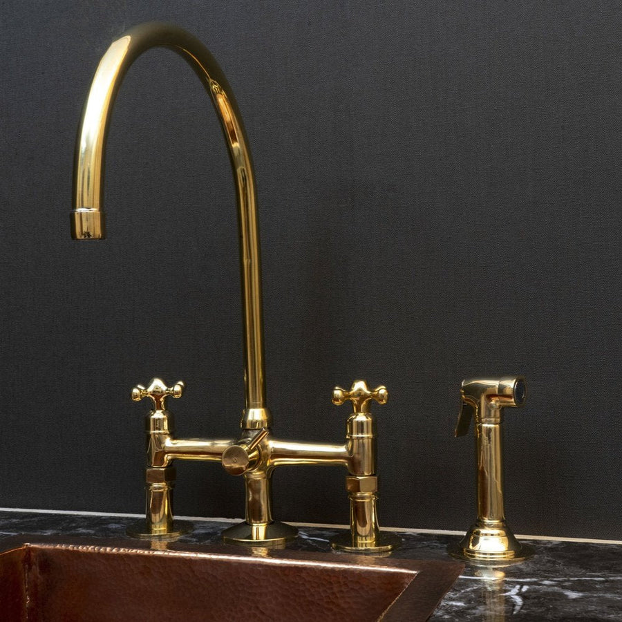 3 Holes Bridge Faucet - Brassna