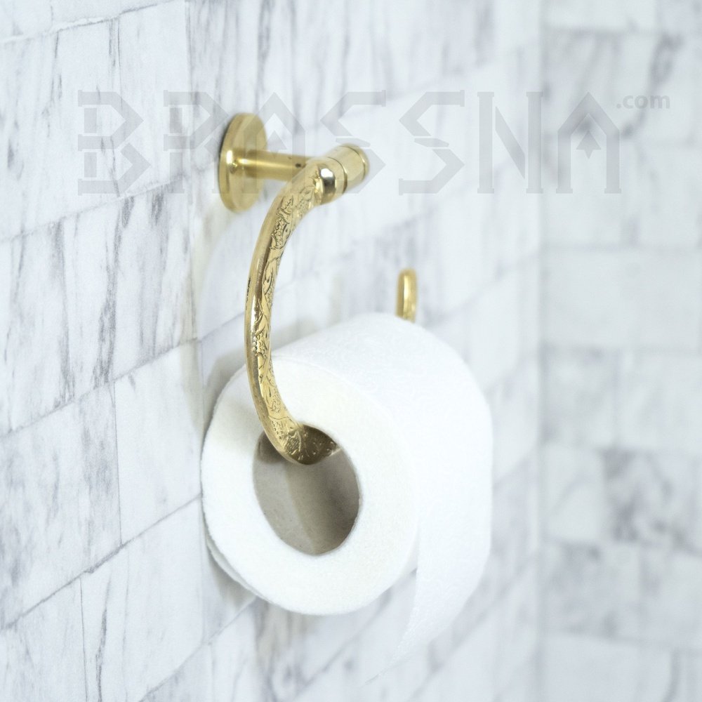 Solid Brass Hardware ZenithLine - 7 Finishes | Brassna ZenithLine Roll holder