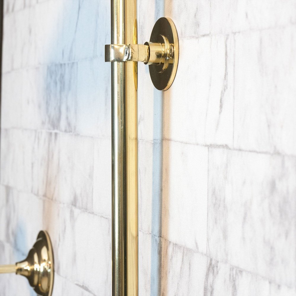 Antique Brass Exposed shower Head with Handheld, Brass Shower System, Round Shower Head BrillianceLine Exposed shower Set
