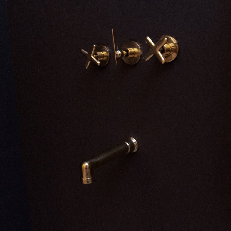 Handcrafted Solid Brass Shower Head And handheld Set, Unlacquered Brass Rain Shower Set Bali Handcrafted Shower