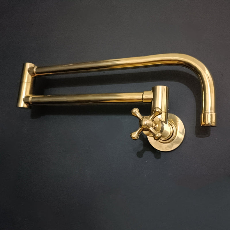 Brass Kitchen Faucet Bali - Pot Filler | Brassna The Bali Pivot