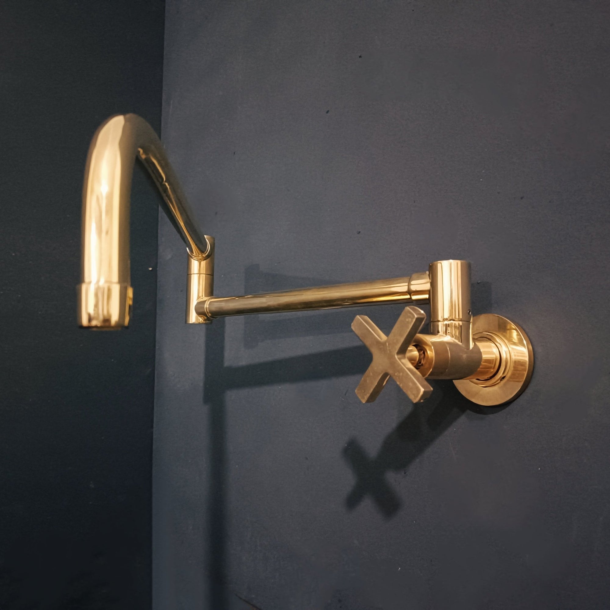 Brass Kitchen Faucet Bali - Pot Filler | Brassna The Bali Pivot