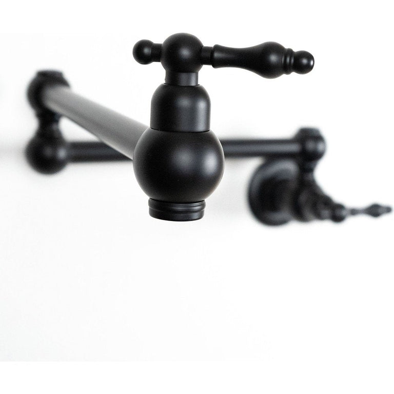 Black Brass Kitchen Pot Filler - Brassna