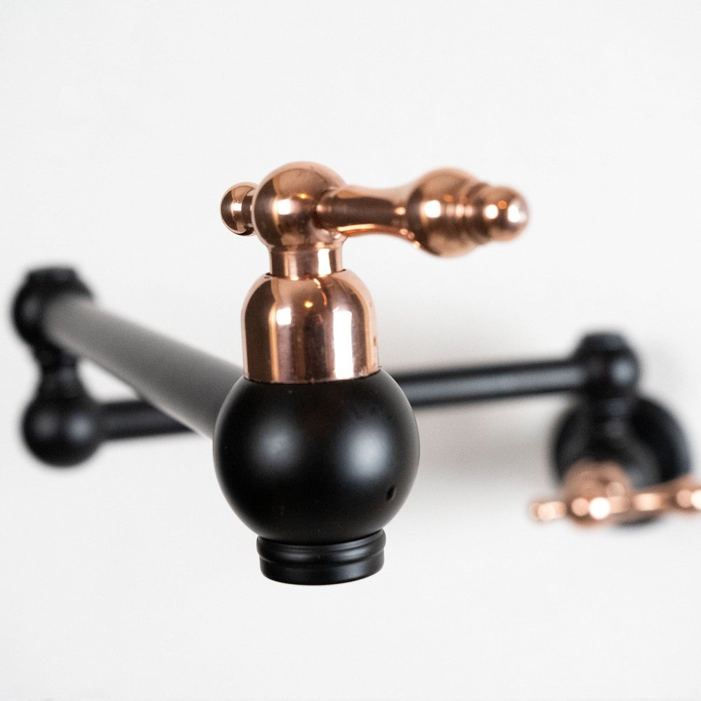 Brass Kitchen Faucet AquaLux - Pot Filler | Brassna The Riviera Pivot
