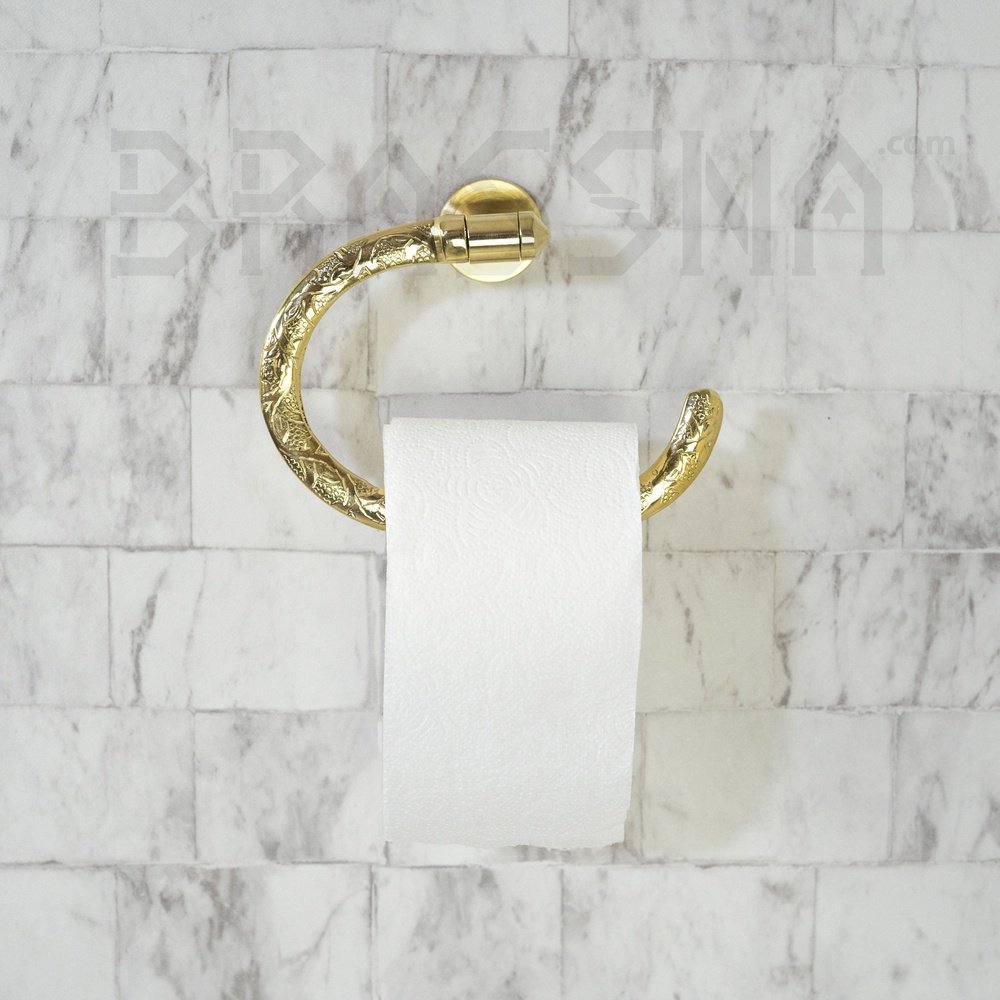 Solid Brass Hardware ZenithLine - 7 Finishes | Brassna ZenithLine Roll holder