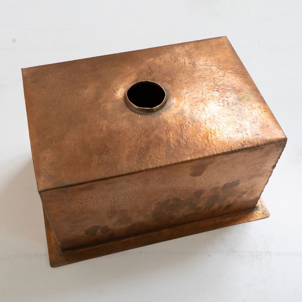 The Hammered Copper Undermount Sink, Rectangular Copper Kitchen Sink, Customizable Kitchen Sink Hammered Copper Undermount Sink
