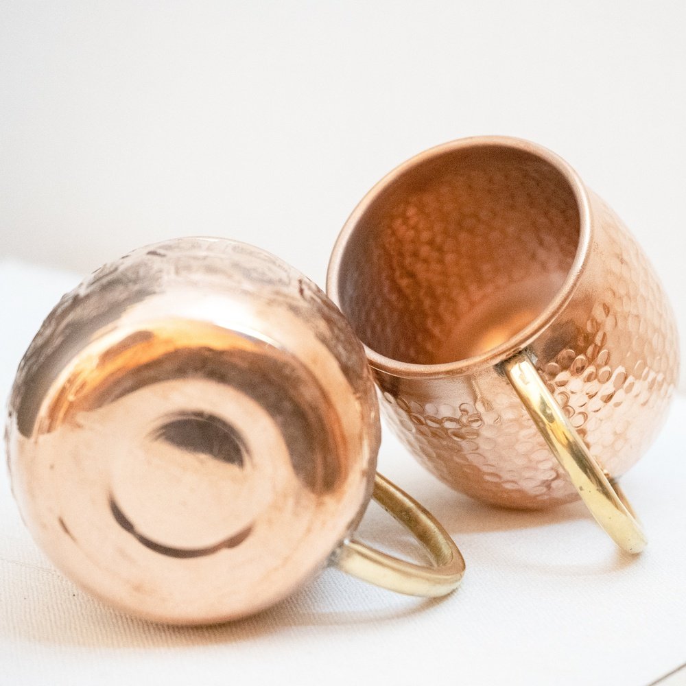 Handcrafted Pure Copper Personalized Mug - Brassna