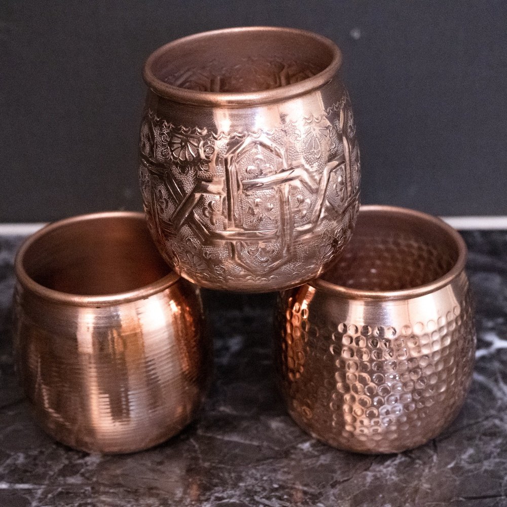 Handcrafted Pure Copper Personalized Mug - Brassna
