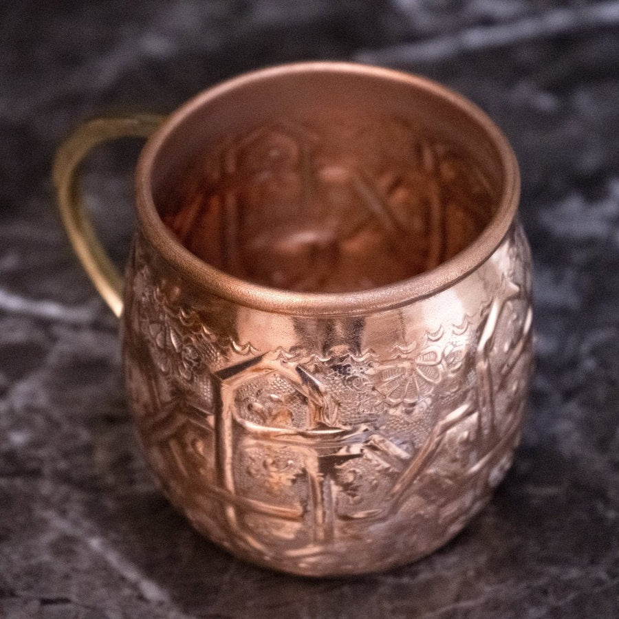Handcrafted Pure Copper Personalized Mug - Brassna