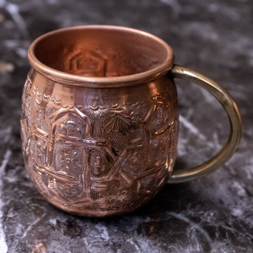 Handcrafted Pure Copper Personalized Mug - Brassna