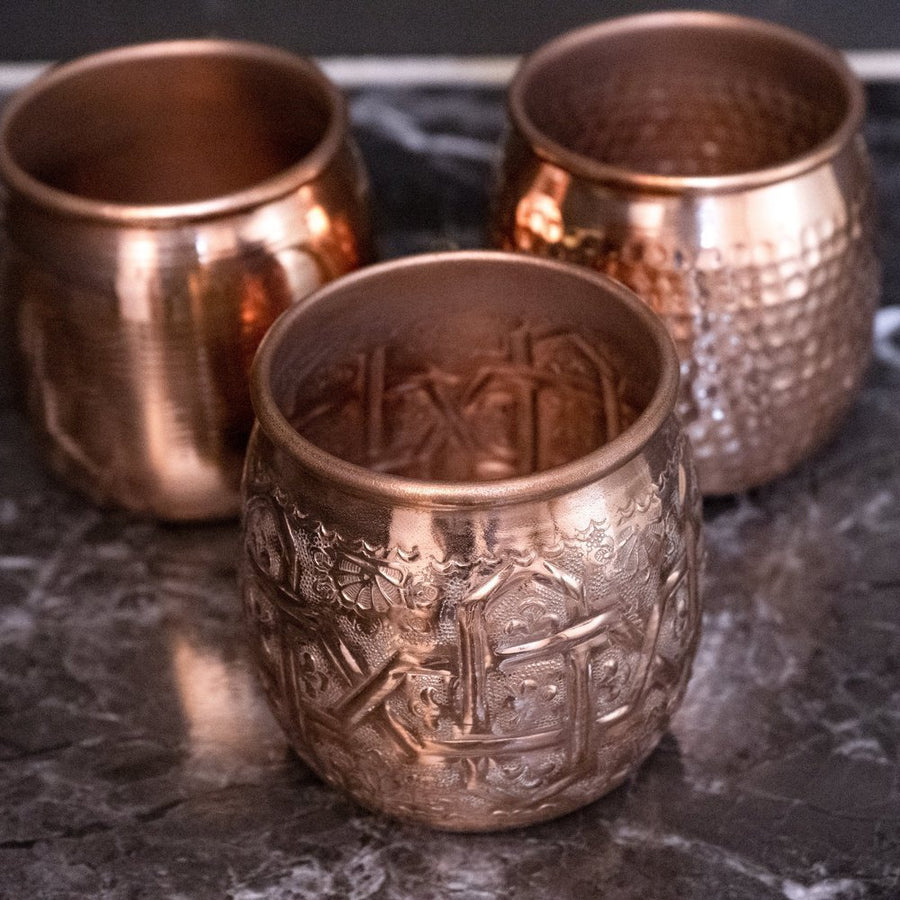 Handcrafted Pure Copper Personalized Mug - Brassna