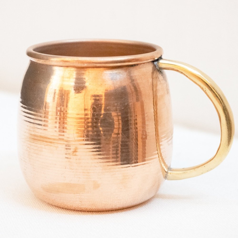 Handcrafted Pure Copper Personalized Mug - Brassna