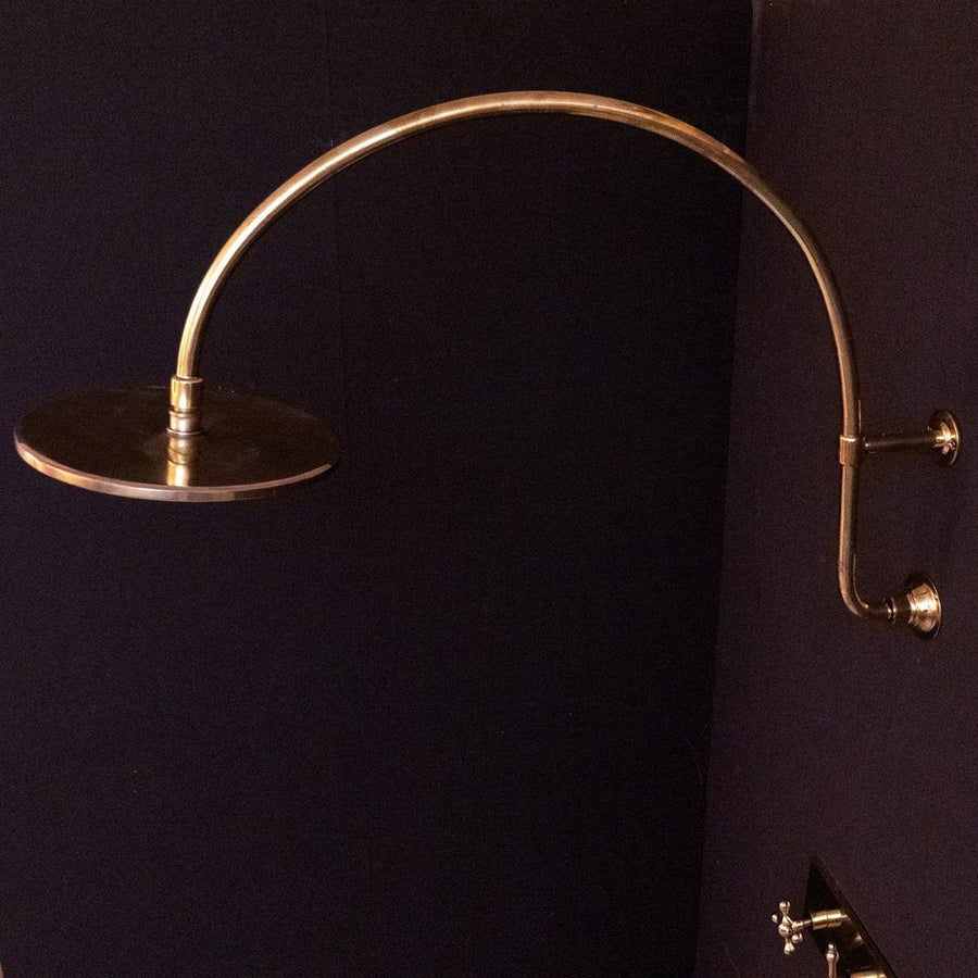 Handcrafted Solid Brass Shower Head And handheld Set - Brassna