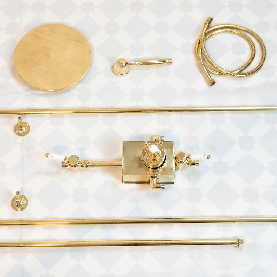 Handcrafted Thermostatic Shower - Brassna