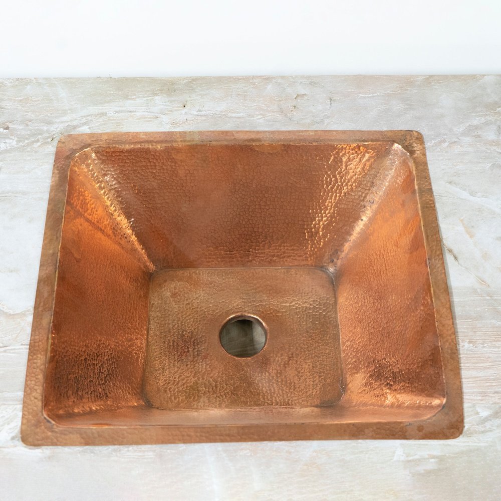 Handcrafted Undermount Hammered Kitchen Sink, Customized Kitchen Bar Sink Handcrafted Undermount Hammered Copper Sink