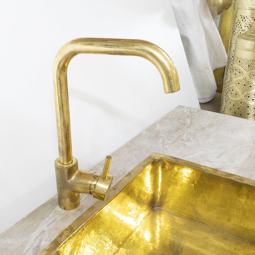 Single Hole Bathroom Faucet With Lever Handle Handcrated Lever Handle Mixer Kitchen And Bathroom Faucet