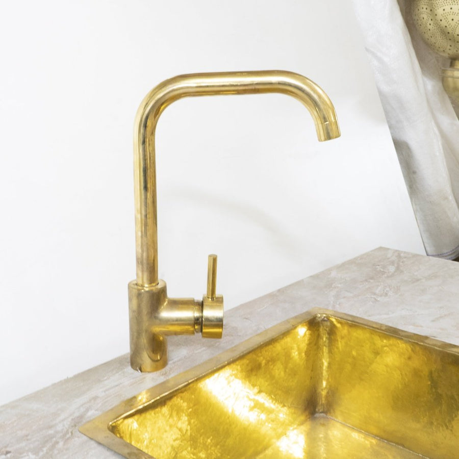 Single Hole Bathroom Faucet With Lever Handle Handcrated Lever Handle Mixer Kitchen And Bathroom Faucet