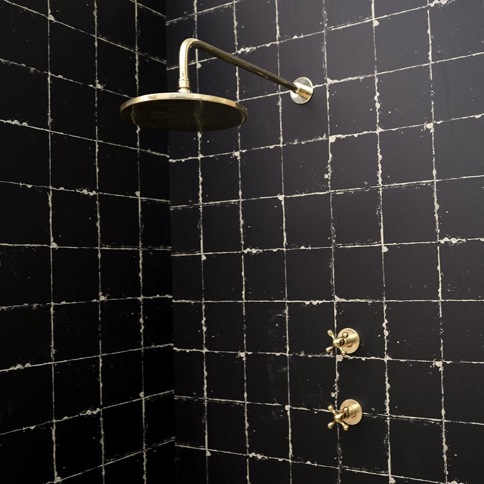 Handcrafted Solid Brass Shower Head And handheld Set Luxury Shower Swivel