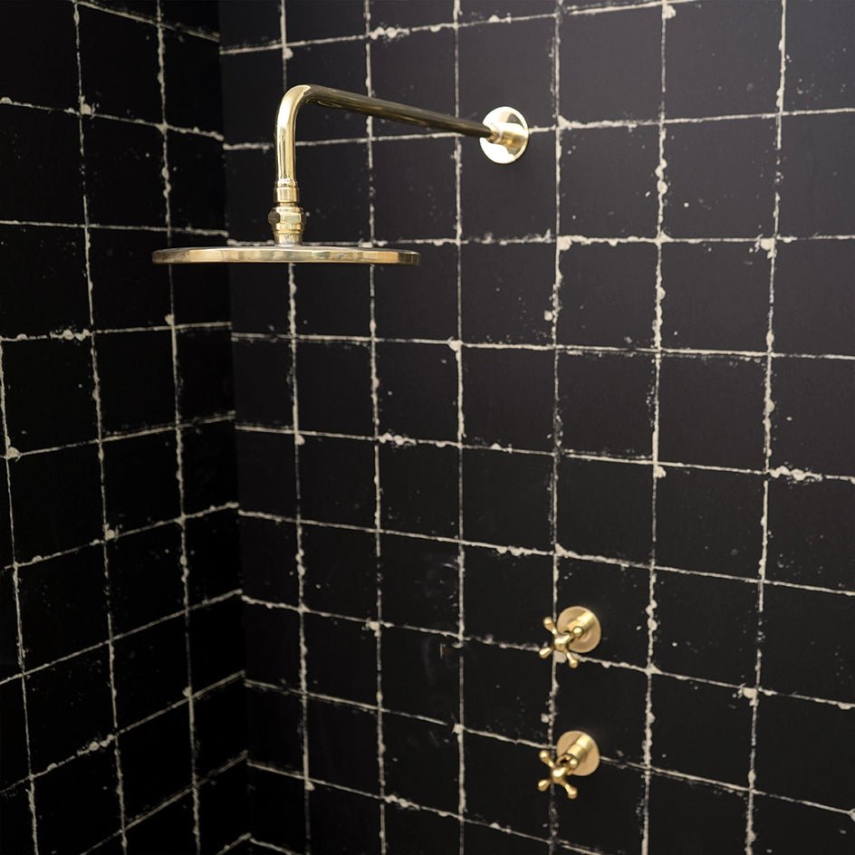Handcrafted Solid Brass Shower Head And handheld Set Luxury Shower Swivel