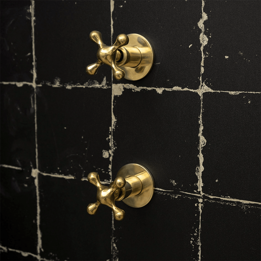 Handcrafted Solid Brass Shower Head And handheld Set Luxury Shower Swivel