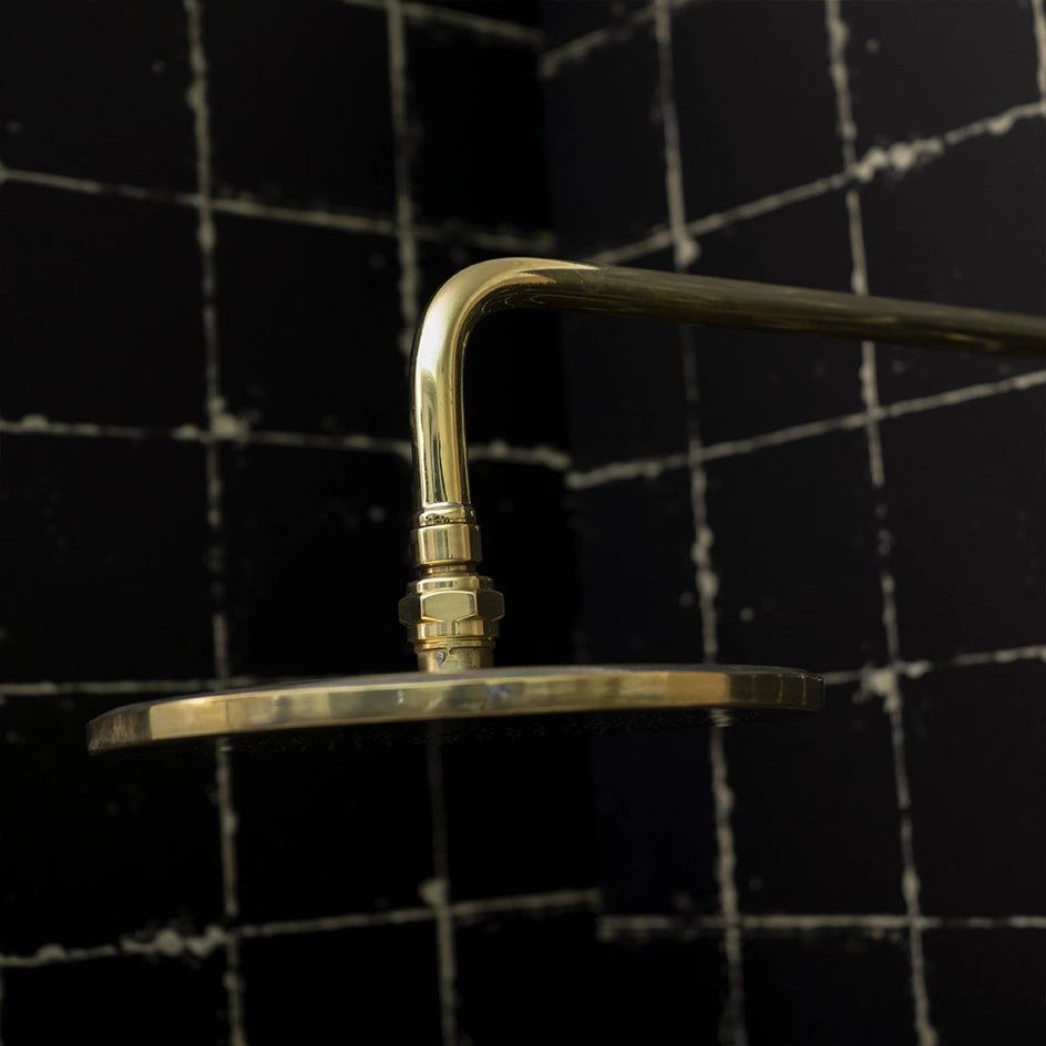 Solid Brass Shower Head Swivel - 7 Finishes | Brassna Luxury Shower Swivel