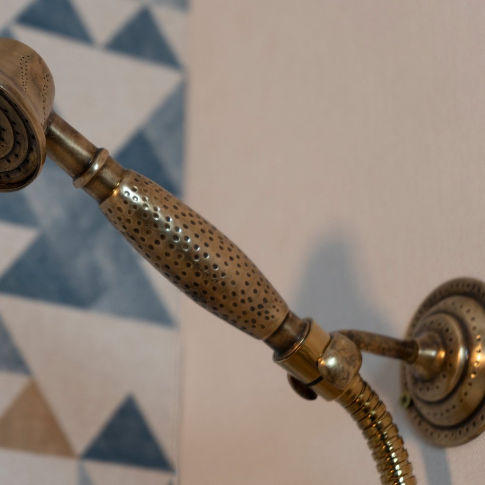 Oil Rubbed Exposed shower head with handheld - Brassna